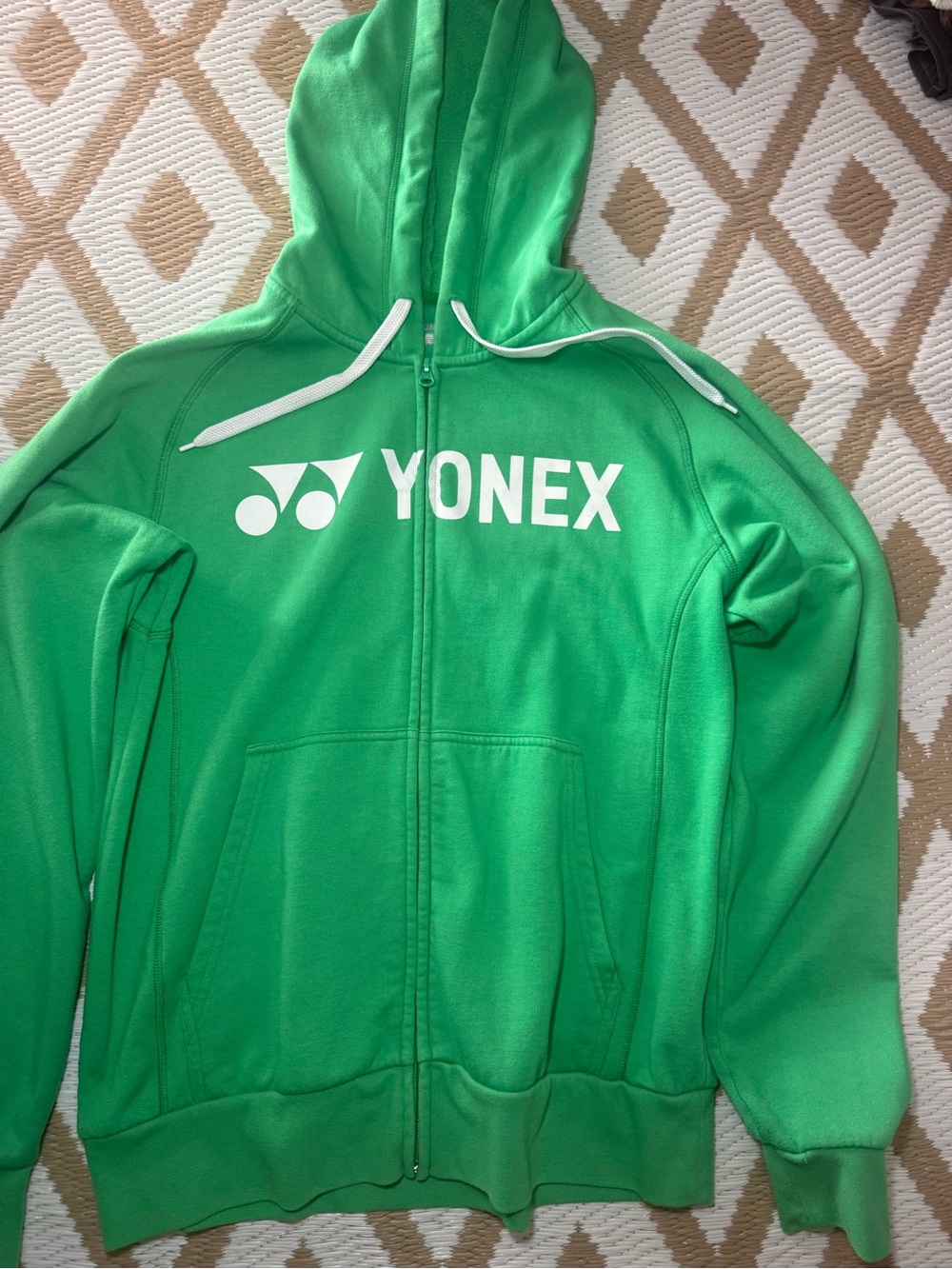 Yonex men’s ' Green Full-Zip Hoodie Jacket